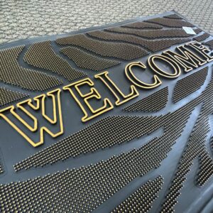 Limpiapiés de púa goma